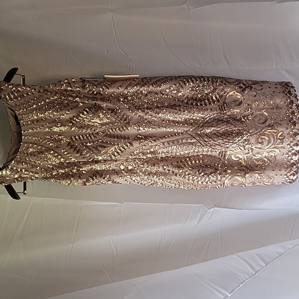 Ivanka Trump gold sequence semi formal wear